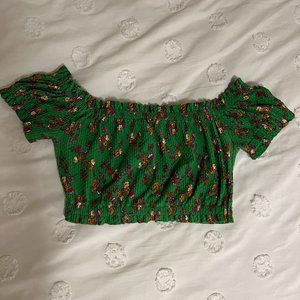 Top Shop Off-the-Shoulder Crop Top